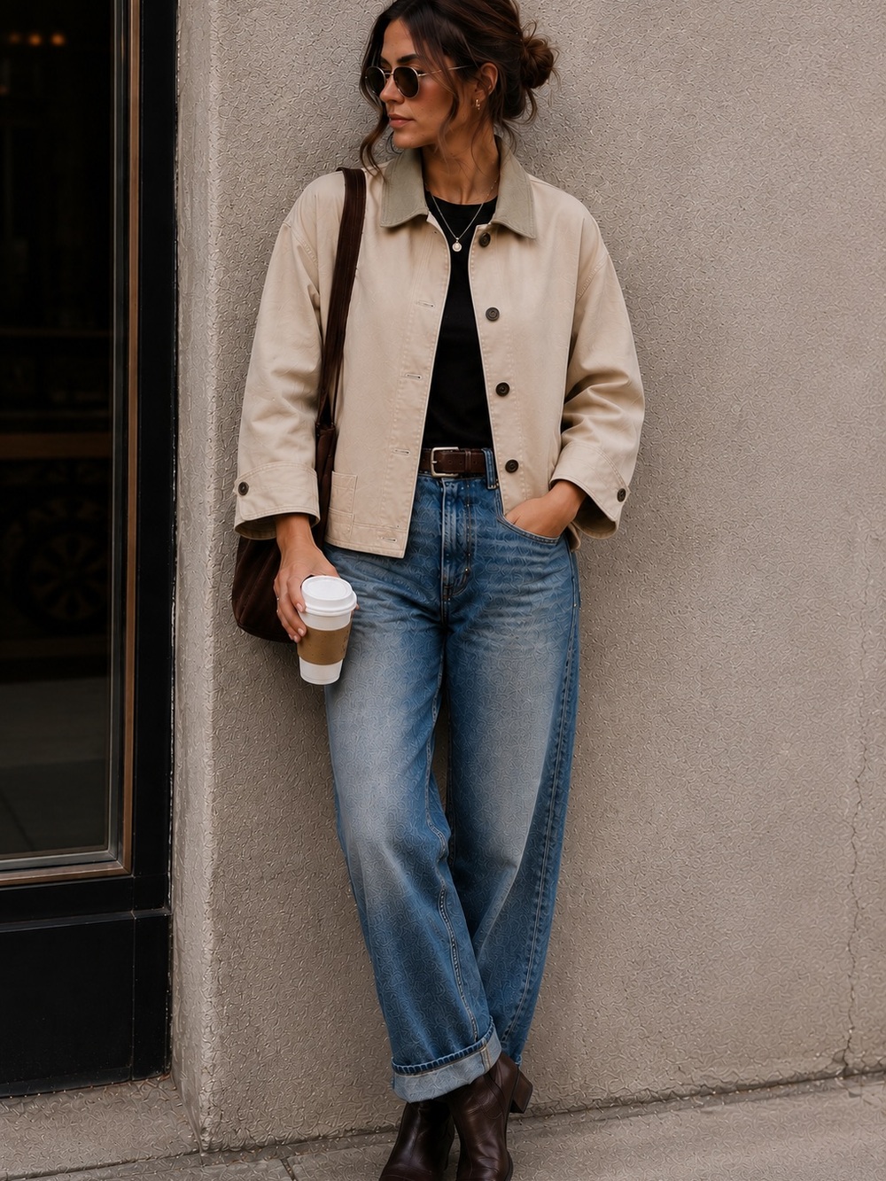 Thread & Supply Beige Utility Jacket